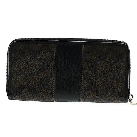 Like New Leather & Canvas Coach Wallet - Picture 2 of 7